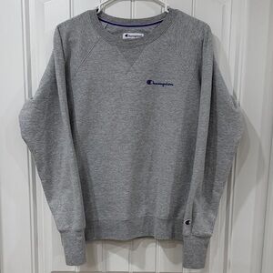 Champion Men's Heather Gray Crewneck Sweater